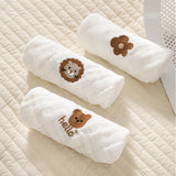 Serviettes de salive pour bébé en coton brodé à 6 couches, lingettes pour les mains et le visage, bavoir pour nouveau-né, mouchoir pour enfant, gant de toilette doux pour tout-petit