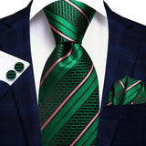 Hi-Tie – Cravate de mariage en soie violette unie à motif cachemire pour homme, ensemble de qualité avec boutons de manchette et mouchoir, cadeau tendance, livraison directe