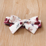 0-24 Months Newborn Baby Girl 3PCS Clothes Set Long Sleeve Romper+Flower Strap Pants+Headband Spring&Autumn Lovely Outfit