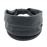 Headwrap Solid Color Knot Wide Headbands for Women Soft Cotton Sports Elastic Hair Bands Accessories Yoga Bandana Bandage