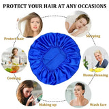 Bonnet Satin Sleeping Hat Hair Night Sleep Cap Head Cover Shower Caps for Bath and Sauna Bathing Shower Cap Bathroom Products
