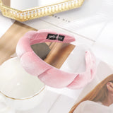 Retro Hair Hoops Wide Velvet Twist Sponge Headband Bezels Hairbands for Women Girl Wavy Braided Headbands Hair Accessories
