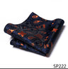 Vangise Brand Newest style  Silk Hanky Man Floral Gray Fit Business lover's day Pocket Square Handkerchiefs