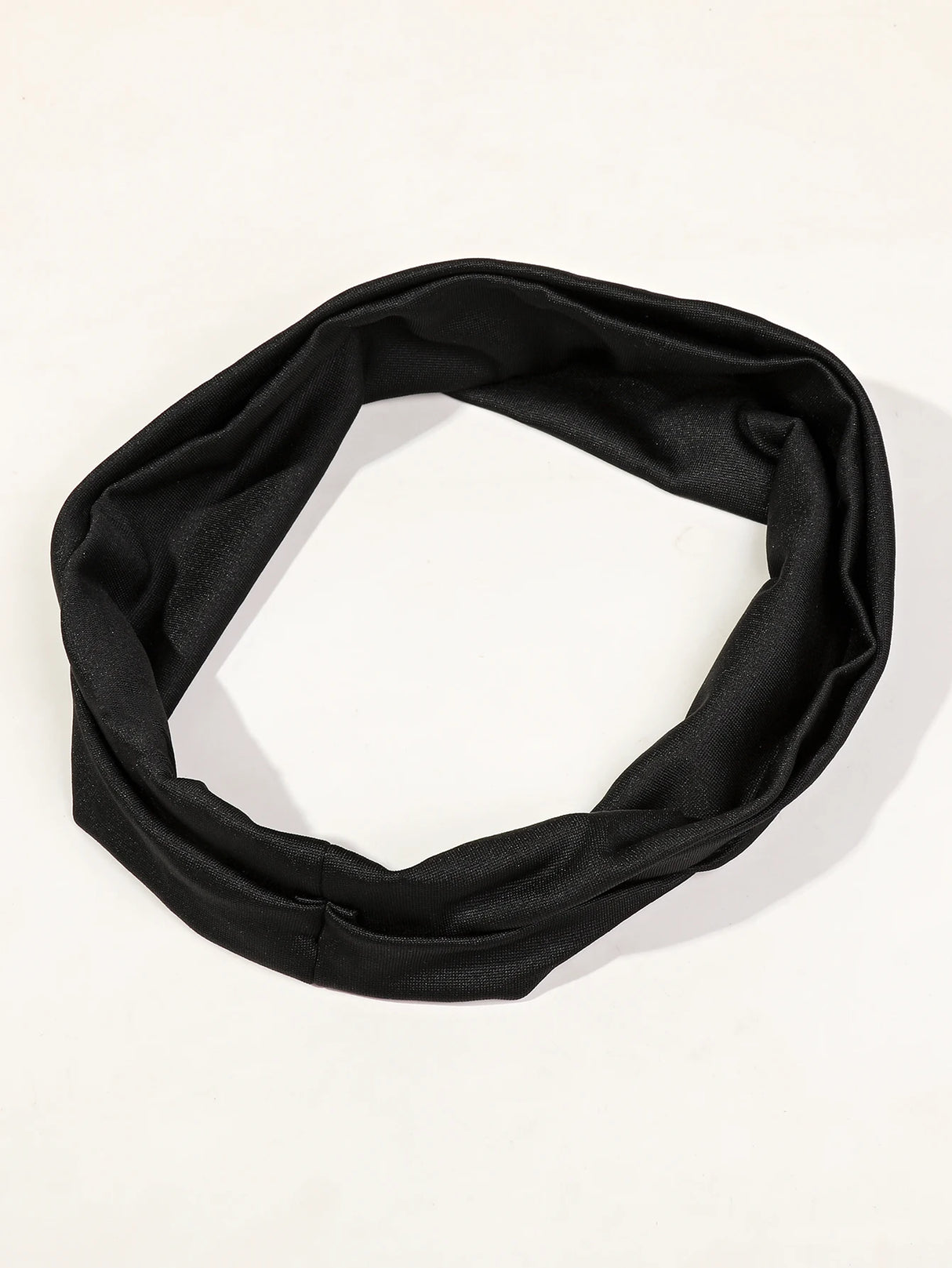4Pcs Black Twist Knotted HeadBands Boho Stretchy Hair Band Non Slip for Girl Turban Plain Headwrap Yoga Workout Hair Accessories