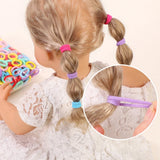 20pcs Kids Elastic Hair Bands Girls Plush Ball Rubber Band For Children Sweets Scrunchie Hair Ties Clip Baby Hair Accessories