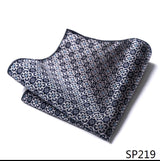 Vangise Brand Newest style  Silk Hanky Man Floral Gray Fit Business lover's day Pocket Square Handkerchiefs