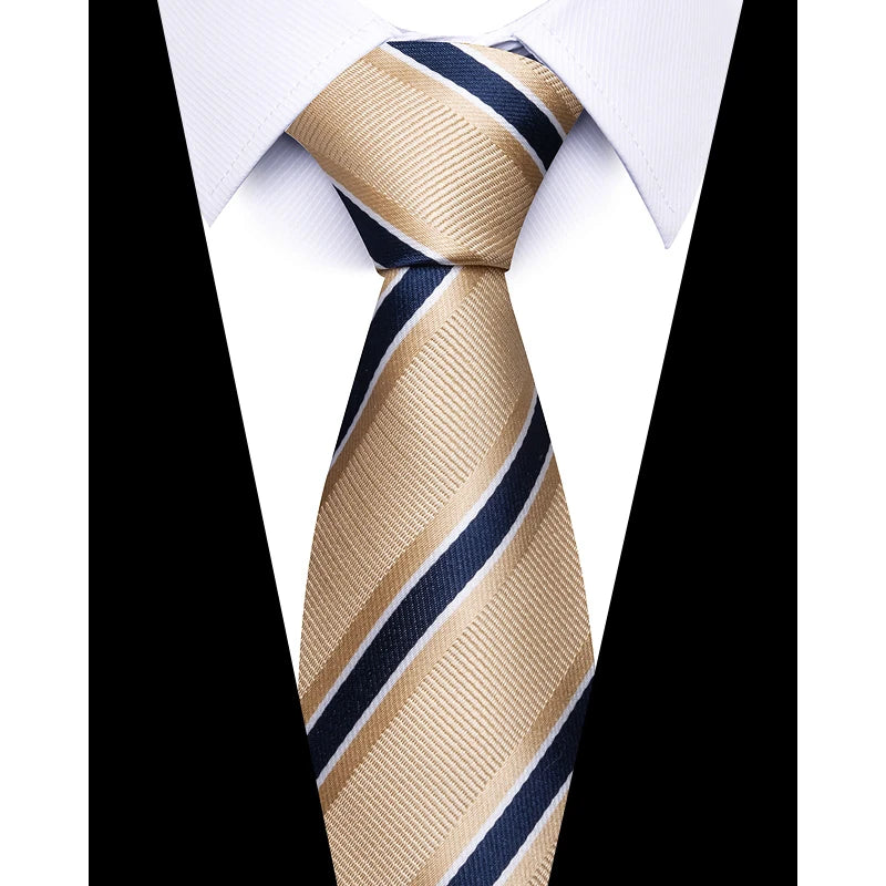 Cravate pour homme, nouveau design, vente en usine, offre spéciale, 7,5 cm, cravate, chemise à carreaux jaune, accessoires pour homme, anniversaire d'Abraham Lincoln