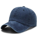 Hat Men's Washed Coated Baseball Cap Color Tile Korean Version Simple Dome Cap Solid Color Sports Sun Hat