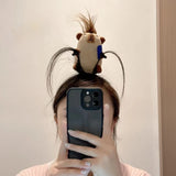 Headbands Summer Ladies Cute Face Wash Headband Funny Plush Hair Bands Hair Accessories Newborn Baby Props Children's Gifts