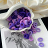 50/100Pcs Colorful Basic Nylon Ealstic Hair Ties for Girls Ponytail Hold Scrunchie Rubber Band Kid Fashion Hair Accessories