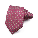 Cravate de luxe en soie imprimée fine de 7 cm pour homme, accessoire classique pour le bureau, les loisirs, les costumes et les fêtes de mariage