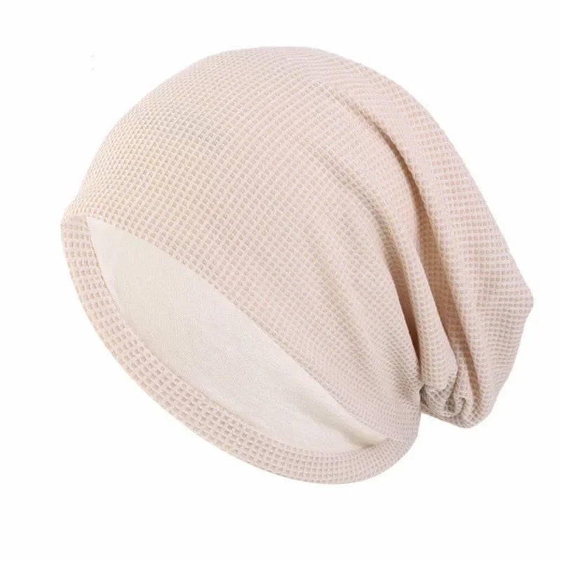 Bonnet de nuit unisexe doublé en satin pour femme et homme, bonnet de nuit ample pour soins capillaires, bonnet anti-chute, bonnet de nuit, couvre-chef