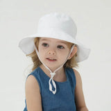 Summer Baby Sun Hat Baby Sun Hat for Girls and Boys Outdoor Neck Ear Cover Anti UV Kids Beach Caps Bucket Cap 0-8 Years