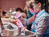 20/50/100PCS Pink Nitrile Gloves Disposable Latex Gloves Powder Free for Household Cleaning Beauty Salon Working Kitchen Gloves