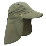 Casquette de protection solaire UPF 50+ pour enfants et garçons, chapeau de pêche réglable et amovible à séchage rapide avec rabat pour le cou