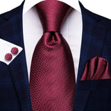 Cravates pour hommes 2023, nouvelle mode pour hommes, 8,5 cm, pochette, boutons de manchette, accessoires de mariage, créateur de cravates Hi-Tie, vente en gros