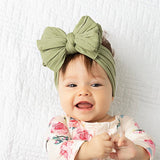 Baby Girl Bows Headband Newborn Turban Hairbands Kids Red Head Band Outdoor Toddler Children HeadWrap Hair Accessories