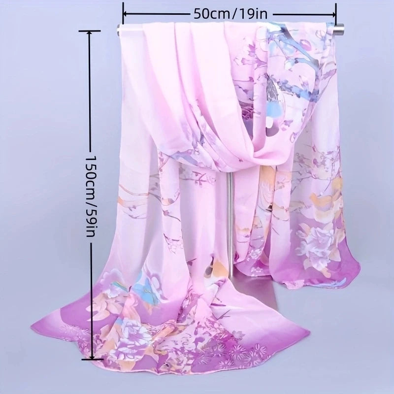 160*50 cm Multi-stil Urlaub geschenk Verkauf chiffon gestreiften schal wilde mode schal sonnencreme drucken floral schal schals