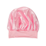 Newly Satin Night Hair Cap Women's Solid Sleeping Hat Sleep Care Bonnet Nightcap For Women Unisex Cap