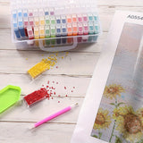 Clearance_1pc 32/40/42/48/56/64 Slots Plastic Storage Box, DIY Diamond Painting Beads Charms Jewelry Accessories Organizer Box_C