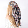 Silk Scarves Women Luxury Brand Summer Fashion Designer Head/Hair Scarf 90*90cm Hijab Bandana Cheveux Foulard Femme 90X90CM