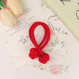 High Ponytail Rubber Bands Hair Band Elastic Head Rope For Women Korean Scrunchies Hair Tie Knotted Hair Ropes Hair Accessories
