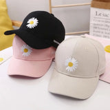 Baseball Cap for Women Men's Little Daisy Embroidery Hat Cotton Soft Top Caps Casual Outdoor Sun Shading Embroidered Hats Gorras