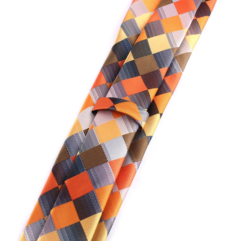 Nouvelles cravates classiques à carreaux pour hommes et femmes, cravates fines pour soirées, affaires, costumes, mariages, cadeaux pour mariés