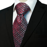 EASTEPIC Cravates de 10 cm de large pour hommes en costumes d'affaires Cravate pour hommes Accessoire Jacquard Impression de qualité Pure Soie Fête de mariage