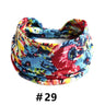 Leopard Print Headbands for Women Wide Boho Turban Head Wraps Cotton Knotted Elastic Hairbands Non Slip Workout Hair Accessories