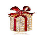 Christmas brooch apple snowflake bow cane candy ice cream gift pine cone pin men and women accessories