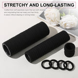 120 Pcs No Damage Hair Ties for Thick Hair, Large Soft Seamless Nylon Hair Elastics for Women, Ponytail Holders, Hair Accessorie