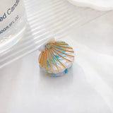 Fashion Shell Hair Claws Hairwear for Women Sweet Cute Mini Shark Clip Crab Clamps Hair Clips Claw Clip Trendy Hair Accessories