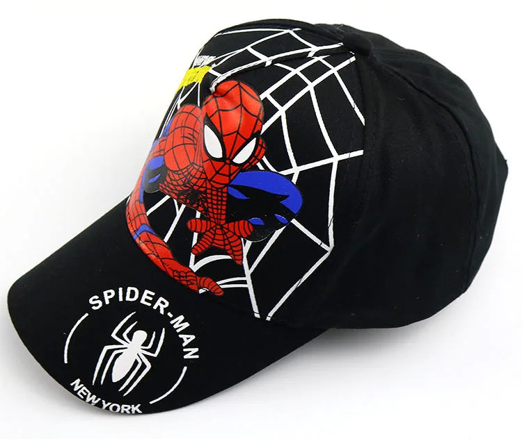 HotToys Spiderman Baseball Cap Boys Girls Hats Superhero Peripheral Sunhat Childrens Birthday Gift Cosplay Props Fashion Caps