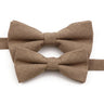 High Quality Mens Solid Color Bowtie Set For Men Children Wedding Party Dinner Accessory Pink Orange Father-son Bow Tie Gift