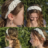 Style Elastic Hair Band Braided Rope Headwrap Turban Women Hair Scarf Macrame Hair Band Bohemian Headband Crochet Bandana