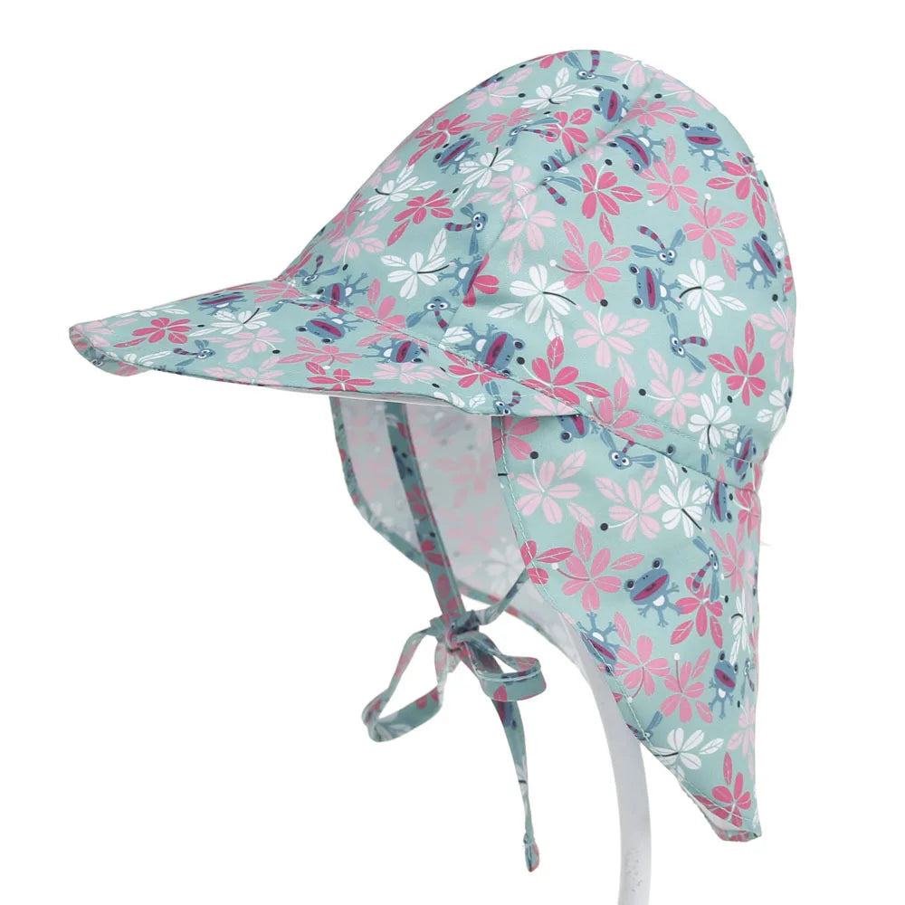 2023New Baby Summer Sun Hat Baby Girls Boys Caps Cartoon Panama Children's Hat UV Protection SPF 50+ Kid Travel Beach Bucket Hat