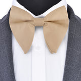 New Big Bow Ties Men's Solid Bowtie Red Black Yellow Fashion Bowknot For Men Wedding  Party Accessories