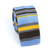 Cravate en tricot pour homme, tendance, fine, rayée, tissée, tricotée, colorée, chaude, design, idée cadeau