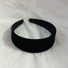 Fashion Autumn Winter Black Soft Velvet Cloth Hairbands for Women Girls Casual Shopping Face Washing Dress Up Hair Accessories