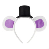 Lovely Plush Bear Ear Headband for Women Girl Birthday Party Gathering Headpiece School Event Accessory Stage Hairhoop