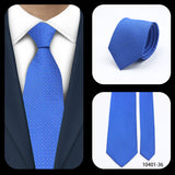 Cravates élégantes à pois pour hommes LYL 7 cm, cravate de luxe avec imprimé géométrique, cadeau pour invités, accessoires de festival pour gentleman