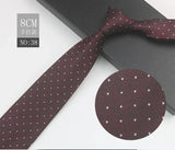 Cravate à fleurs en grille, tissée en gros, 8 cm, accessoires de mariage, bleu, homme, pois, cachemire, convient aux groupes, fêtes, bureau