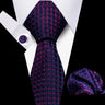Men Neckties Tie Classic Handkerchiefs Plaid Necktie Cufflinks For Men Blouse Business Wedding Accessories Woman Collar Man Gift