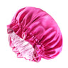 Gorro de satén reversible para mujer, gorro de dormir de doble capa ajustable, gorro de dormir redondo extragrande, gorro de ducha