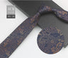 Cravate à fleurs en grille, tissée en gros, 8 cm, accessoires de mariage, bleu, homme, pois, cachemire, convient aux groupes, fêtes, bureau