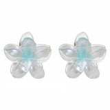 Gradient Frangipani Hair Clip 1PC Plumeria Hairpin Ins Style Ponytail Holder Barrette Sweet Shark Claws Party Hair Accessories