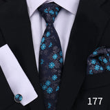 Cravate pour homme classique à carreaux, mouchoirs, cravate rouge, boutons de manchette pour homme, chemisier, affaires, mariage, accessoires, collier pour femme, cadeau pour homme