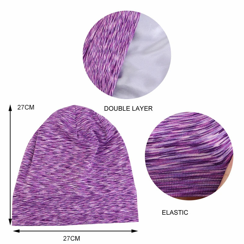 Bonnet de nuit unisexe doublé en satin pour femme et homme, bonnet de nuit ample pour soins capillaires, bonnet anti-chute, bonnet de nuit, couvre-chef