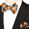 EASTEPIC Striped Bow Tie for Men Hanky Set Plaid Accessory Paisley Neckwear Floral Design Polka Dot Pure Black Evening Party